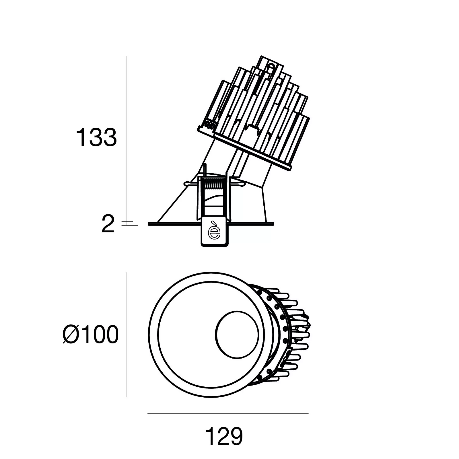 Daunlajty Warp Ry 90861w30 Linea Light Group