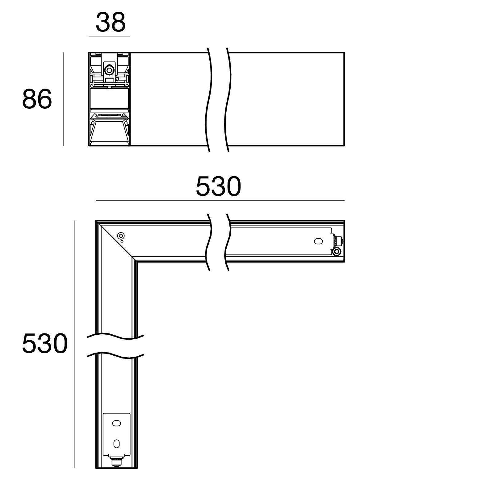 Sistemas Rollip35 MS 65511W Linea Light Group