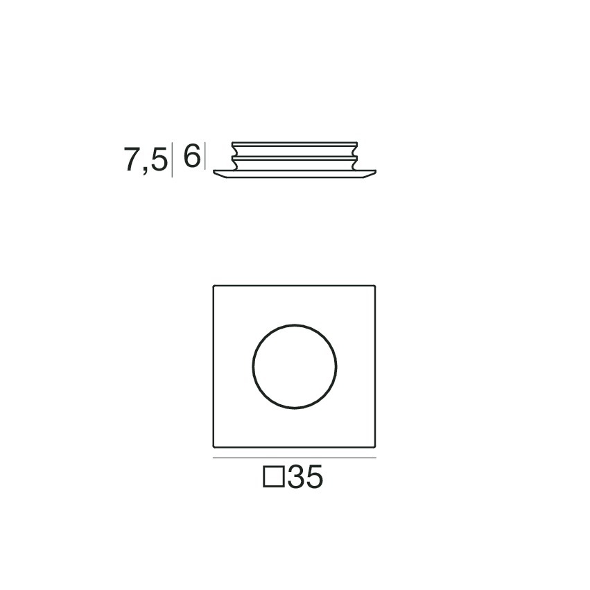 VISSA QUADRO 1LED 0,7W CH