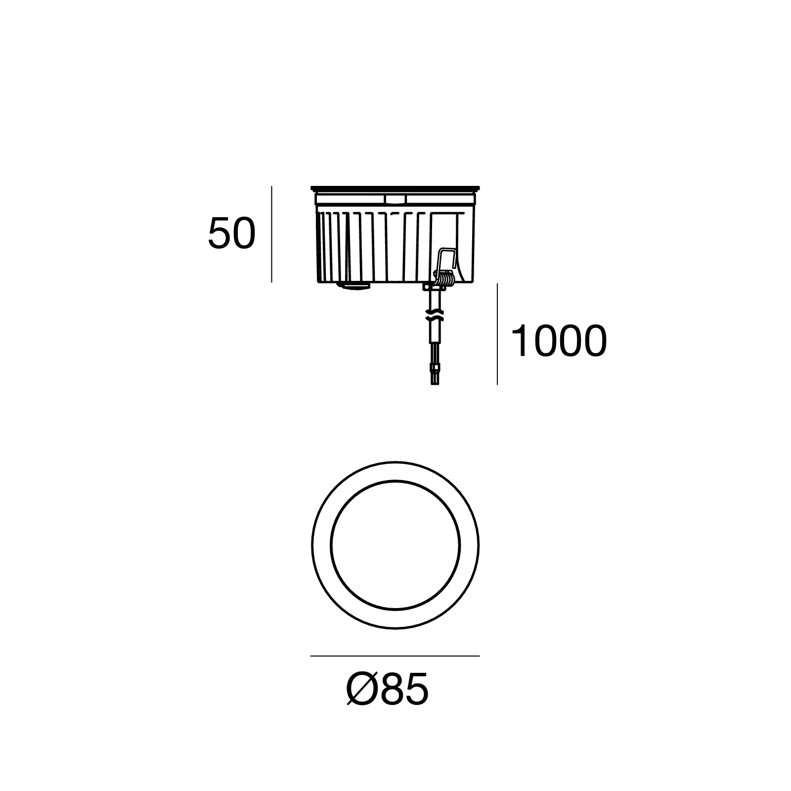 Lumiere Lanterra 9004 - W1 (Up or Down) LED Wall Mounted Cylinder Light