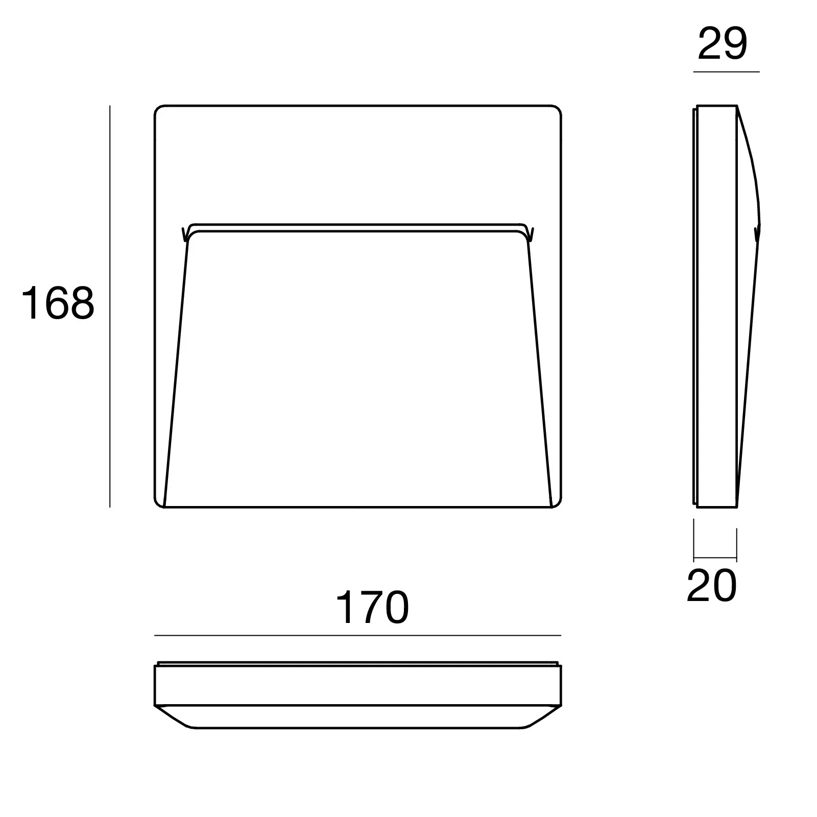 Lampada a parete - Envelope_W Wall-Recessed - 81343N07