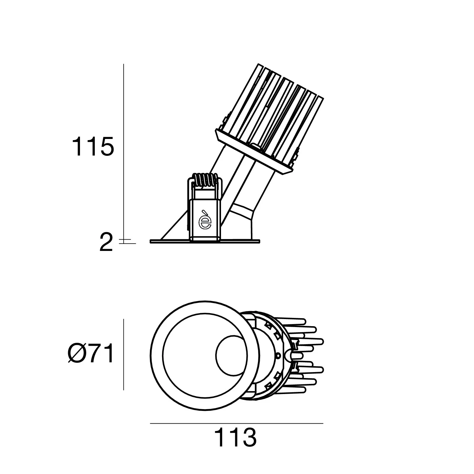 Downlights - Warp_RY - 90845N30 | Linea Light Group