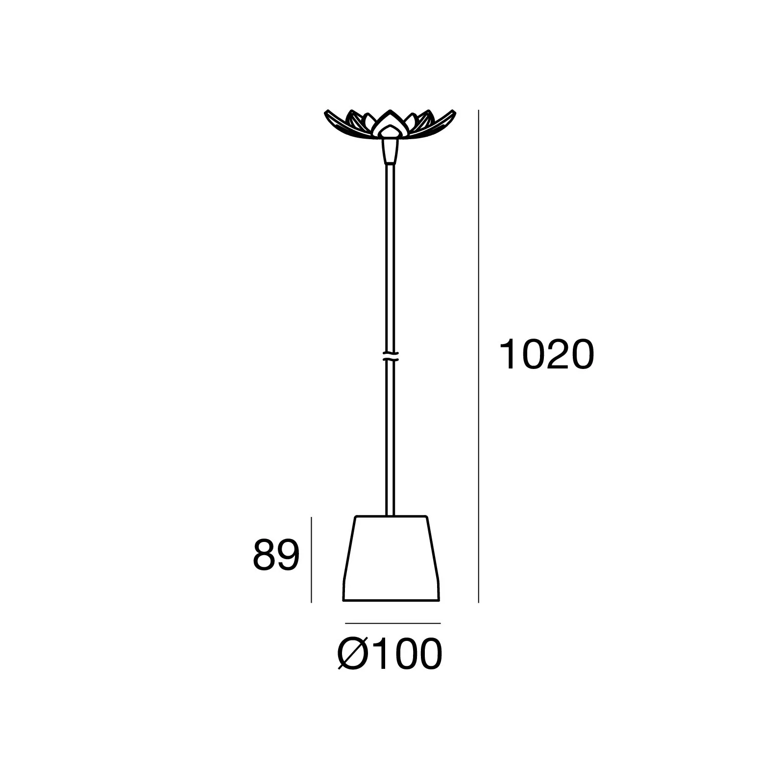 Bollard & Pole - Blum Flower - 83878W00 | Linea Light Group